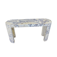 Table console moderne en marbre Calacatta Viola, pierre naturelle du fabricant