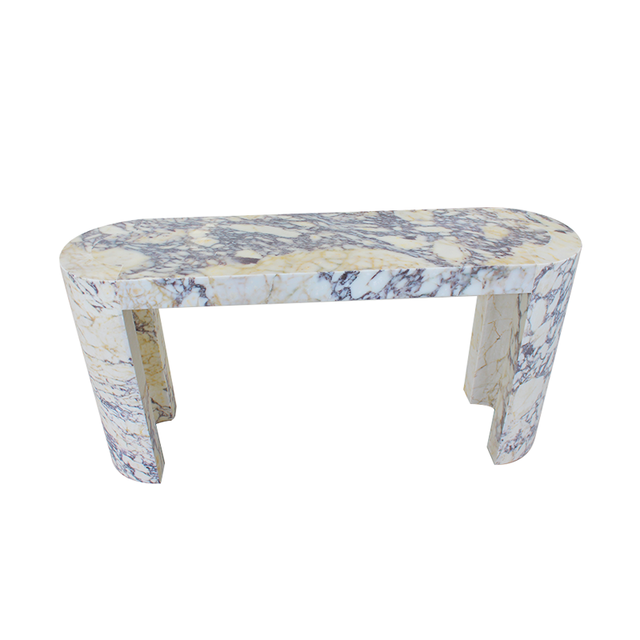 Manufacturer Natural Stone Calacatta Viola Modern Marble Console Table