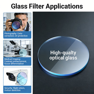 Filtre à longue portée à revêtement dur personnalisé en usine, <span class=keywords><strong>verre</strong></span> infrarouge 600nm/630nm/850nm - Product Image 5