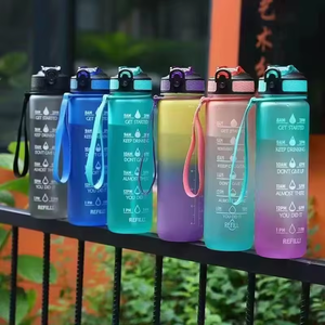 Borraccia da Acqua a Forma di Orso Portatile da 1000 ml con Scala a Indicatore Orario Sfumato, Personalizzabile all'Ingrosso per Scuola, Bambini e Sport all'Aperto - Product Image 3