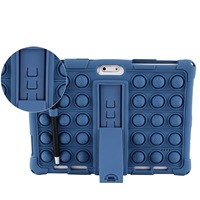 Tablette pour enfants 12,9 pouces, écran tactile capacitif IOS, Wi-Fi, résistance aux chutes, éducative, avec étui de protection bleu