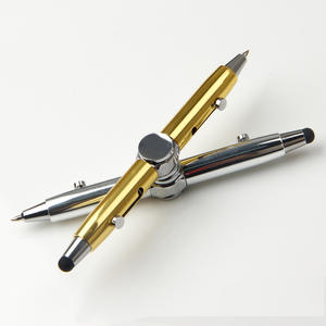 Stylo Fidget Spinner Multifonctionnel en Métal, Jouet d'Agilité des Doigts Équilibré avec Lumière LED et Écran Tactile en Silicone - Product Image 1