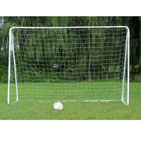 Filet de but de football en tube d'acier pliable portable SPT 7ft x 5ft avec équipement de cour de poteau