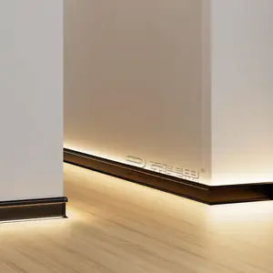 알루미늄 합금 LED 빛 야광베이스 보드 Foshan 건축 자재 바닥 액세서리 led 스커트 보드 led 바닥 조명