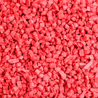 Natuurlijk gevriesdroogde aardbeienkorrels, bulk FD fruit grondstof, aangepaste verpakkingen & private label beschikbaar