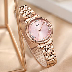 Reloj de Pulsera Elegante para Mujer, Resistente al Agua, con Correa de Metal, Reloj de Cuarzo de Alta Gama de Guangzhou - Product Image 1