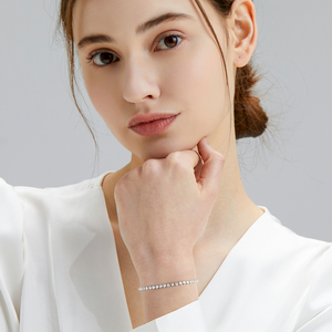 Fashion Weeks lucente <span class=keywords><strong>bracciale</strong></span> Tennis Cubic Zirconia classica donna compleanno <span class=keywords><strong>festa</strong></span> <span class=keywords><strong>della</strong></span> <span class=keywords><strong>mamma</strong></span> regali di nozze 2mm 3mm 4mm CZ braccialetti - Product Image 3