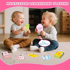 Juguete Educativo de Aprendizaje del Inglés para Preescolares, Tarjetas de Memoria Flash para Niños, Juguete de Entrenamiento, Material Plástico, Herramienta de Terapia del Habla - Product Image 2