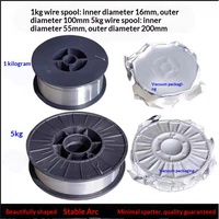 Alambre de soldadura sin gas E71T-GS de 0.8mm, 1kg, 5kg, alambre MIG autoprotegido, venta al por mayor, directo de fábrica