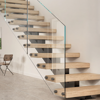 Accessoires de garde-corps d'escalier en verre de style moderne, SS304, goupilles en verre trempé pour escalier, support de fixation