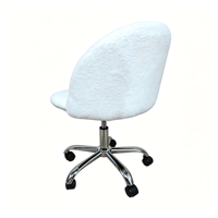 Chaise de bureau confortable pour la maison et le bureau, avec roulettes, pivotante et réglable, en tissu, pour la maison, le bureau ou le dortoir