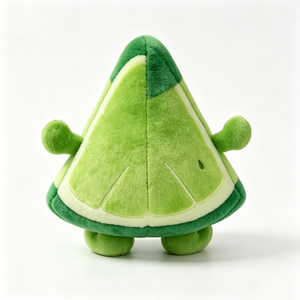 Peluche de citron vert personnalisée et adorable, peluche de fruit des agrumes, peluche en forme de tranche de citron vert, jouet en peluche en forme de tranche de citron vert, animal en peluche en forme de fruit - Product Image 3