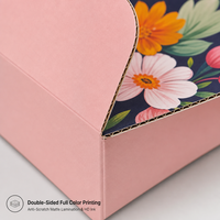 Boîte d'expédition en carton ondulé personnalisée pour e-commerce, imprimée sur mesure, recyclable, format avion