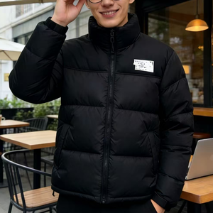 <span class=keywords><strong>เสื้อ</strong></span>แจ็คเก็ตสำหรับผู้ชายแบบกันลม คอตั้ง ทรงพัฟเฟอร์ สำหรับฤดูหนาว  บุด้วยใยฝ้าย น้ำหนักเบา เนื้อผ้าเรียบลื่น - Product Image 6