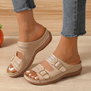 Sandalias de Plataforma con Punta Abierta y Malla Transpirable para Mujer, Verano 2025, Estilo Moderno, Alta Calidad, Venta al Por Mayor, Ligeras y Sensuales - Product Image 4