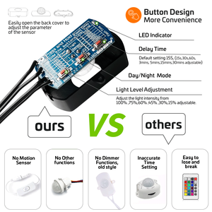 12V-24V DC PIR датчик занятости с регулируемым таймером и Lux для дисплея розничного магазина - Product Image 6