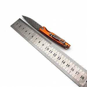 Coltello da Frutta in Acciaio Damasco ad Alta Durezza, Lama Pieghevole Portatile per Autodifesa e Attività all'Aperto, Personalizzabile OEM - Product Image 3