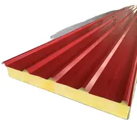 Foam Core Sandwich Roof Panel Price 100ミリメートルLight Weight Glasswool Color Steel