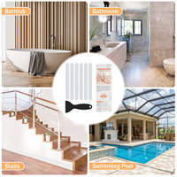 Autocollants adhésifs Xuri Peva givrés antidérapants pour douche, bande de sécurité imperméable pour baignoire, douches, piscines, bateaux