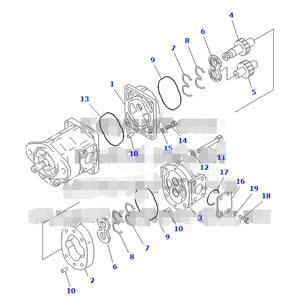 โรงงาน WANXUN ขายตรง ราคาพิเศษ ปั๊มไฮดรอลิกสำหรับรถตัก 705-21-26060 สำหรับใช้กับรถตักล้อยางรุ่น WA320-3 ซีรีส์ KOMATSU - Product Image 2
