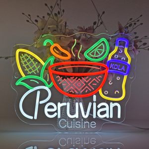 Letreros <span class=keywords><strong>de</strong></span> Neón <span class=keywords><strong>de</strong></span> Cocina <span class=keywords><strong>Peruana</strong></span>, Decoración <span class=keywords><strong>de</strong></span> Pared, Arte para Colgar, Letreros <span class=keywords><strong>de</strong></span> Neón Personalizados con Logotipo para Restaurantes Peruanos, Bares y <span class=keywords><strong>Comida</strong></span> Latina - Product Image 3