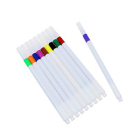 BECOL – Lot de 10 stylos marqueurs feutres fins blancs ronds de 0,4 mm pour dessin, avec logo, vente en gros