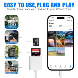 USB C+<strong>iOS</strong> 2-in-1 Smart <strong>Card</strong> <strong>Reader</strong> Cable Compatible iPhone Portable SD TF Memory <strong>Card</strong> <strong>Reader</strong> Type-C Interface <strong>for</strong> External ATM - Product Image 4