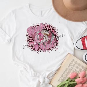 Prêt à expédier – Vinyle thermocollant rose pour vêtements, motif football, design personnalisé, impression directe sur <span class=keywords><strong>film</strong></span>, pour la lutte contre le cancer du sein - Product Image 5