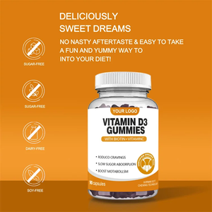 Vitamina D3 K2 Gomitas OEM Fabricantes Etiqueta Privada Suplemento Dietético Vitamina D3 K2 Gomitas - Product Image 4