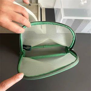 Pochette cosmétique unisexe haut de gamme personnalisable, sacs de toilette de maquillage de haute qualité, fermeture éclair, motif en aluminium bonbon - Product Image 2