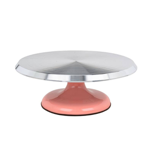 Plateaux tournants en alliage d'aluminium pour la décoration de gâteaux, vente en gros d'usine, plateaux tournants pour gâteaux d'anniversaire, outils de pâtisserie pour usage domestique et commercial - Product Image 4