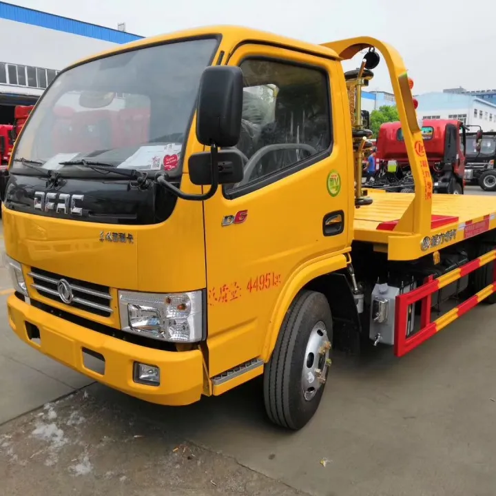 Dongfeng 포좌 구조 구조차 평상형 트레일러 롤백 트럭 견인 트럭 픽업 트럭 공장 직접 판매