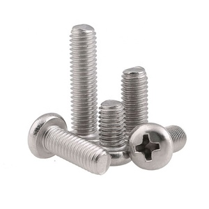 M1 <span class=keywords><strong>M2</strong></span> M3 M4 M5 M6Hard Nickel Mạ Độ Chính Xác Nhỏ Nhôm PM Chéo Round Head Máy Trục Vít - Product Image 1
