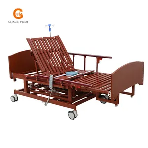 homecare patient home care wooden nursing hospital bed with toilet for the elderly