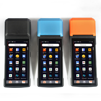 Terminal portable Android 11 de système de point de vente intelligent de 5.5 pouces avec imprimante de reçus thermique de 58mm Machine de point de vente mobile