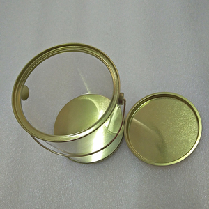 Hot Style OEM Wholesale Round PVC Tin <strong>Can</strong> <strong>with</strong> <strong>Handle</strong> Plastic <strong>Can</strong> - Product Image 4