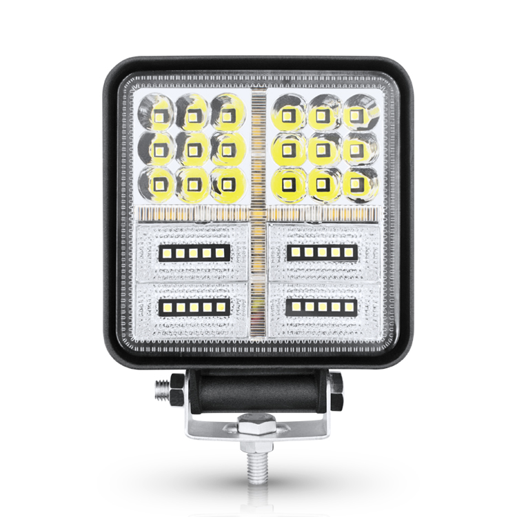 Горячая Распродажа 177 Вт квадратный светодиодный рабочий свет толстый поперечный свет белый и желтый свет 4 дюйма, для грузовика внедорожника вездехода