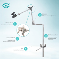 Support d'endoscope universel à verrouillage rapide en acier inoxydable WEIYE pour la neurologie, support chirurgical fiable pour la neurochirurgie