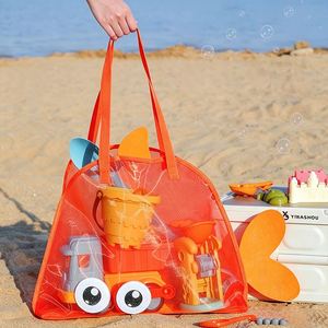 Bolsa de Playa de Malla con Asa, Bolsa Grande para Juguetes Familiares y Artículos Esenciales para Vacaciones - Product Image 1
