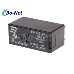 RT424012F 12VDC relè elettromagnetico DC elettronico 8 pin doppio aperto doppio chiuso 8A 250VAC