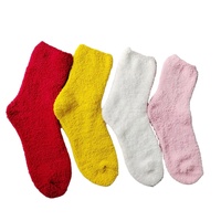Chaussettes pantoufles mi-mollet super douces antidérapantes en peluche, décontractées, pour la maison, pour dormir, moelleuses, confortables, épaisses, pour le quotidien