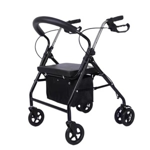 Portable walking aid for the <b>elderly</b> walking aid <b>walker</b> for the <b>elderly</b> cane four-legged booster walking aid - Product Image 1