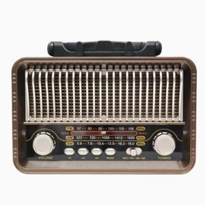 Retro Fm Am Sw Radio Plastic <strong>Casing</strong> Radio <strong>Dc</strong> Rechargeable Radio M-1232BT - Product Image 2