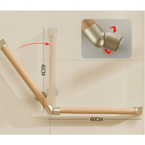 Pasamanos auxiliares Anticolisión de PVC de diseño moderno para baño, pasillo, sala de enfermería, resistente al agua, resistente al óxido, suave - Product Image 2