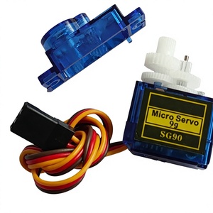 Servomoteur SG90 ultra léger 9g, 2 pôles, aimant permanent, courant de coupure 120mA, composant de contrôle pour robot éducatif - Product Image 1