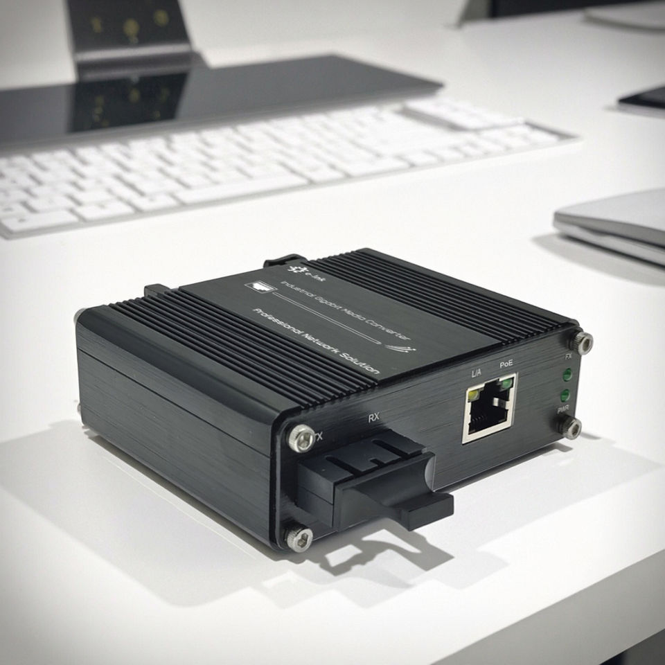E-link Mini Industrial 100/1000BASE-X to 10/100/1000BASE-T RJ45 100Mbps PoE+ Media Converter LNK-IMC3012PS-20 in Stock