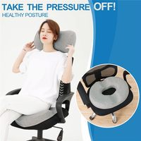 Coussin de siège en mousse de haute qualité en forme de donut pour le travail et les voyages, vente en gros