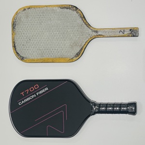 Raquette de pickleball portable en fibre de carbone T700 à haute élasticité avec noyau en nid d'abeille <span class=keywords><strong>PP</strong></span>, procédé de pressage à chaud, personnalisable - Product Image 6
