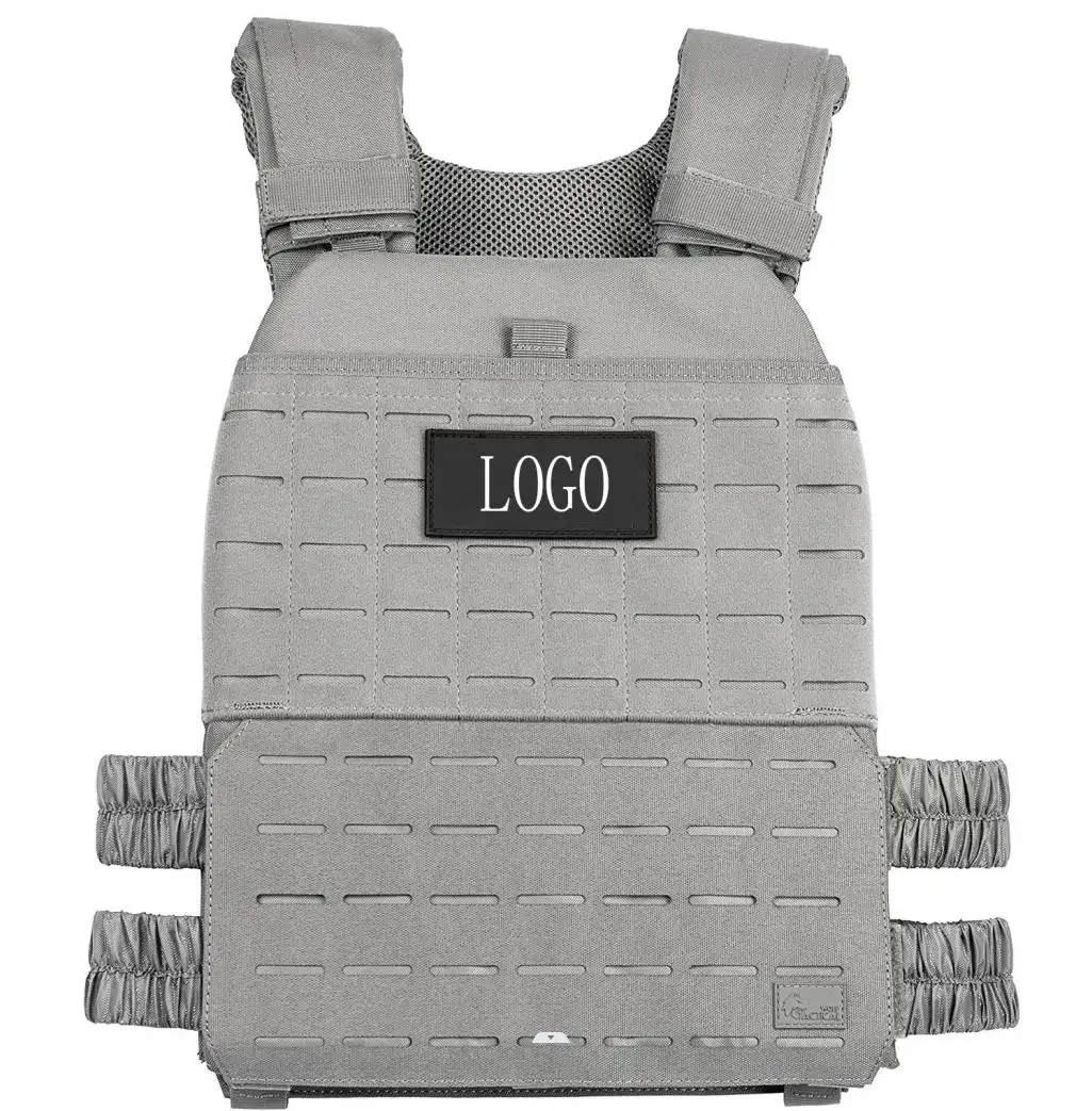Adjustable Custom LOGO Molle fitness Plate Carrier weight vest for training Gym Fitness Equipment Weighted Vest