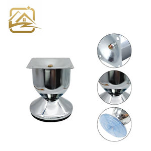 Patas de sofá de metal cromado sólido en forma de U, personalizadas de fábrica OEM, de lujo, duraderas, para sofá cama y gabinete. - Product Image 2